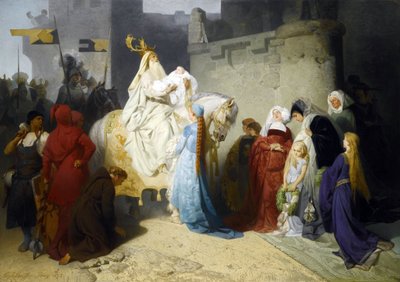 Merlino presenta il futuro re Artù da Emil Johann Lauffer