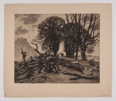 Danese: Gli alberi vengono abbattuti sul bastione da Emil Krause