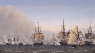 La battaglia di Copenaghen del 2 aprile 1801 da Emil Normann