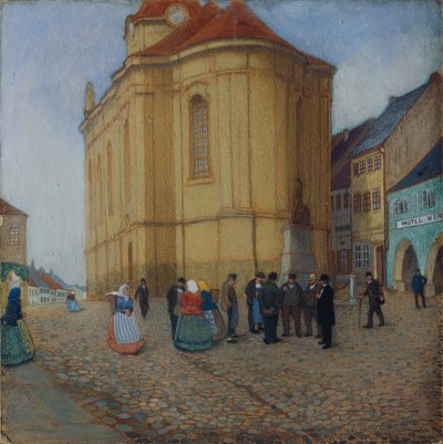 Chiesa di Auscha da Emil Orlik
