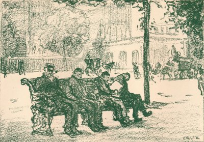 Sulla Victoria Embankment, 1898 da Emil Orlik