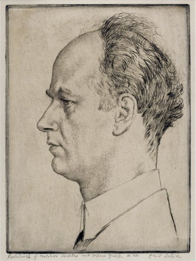 Ritratto di Wilhelm Furtwängler (1886-1954) da Emil Orlik