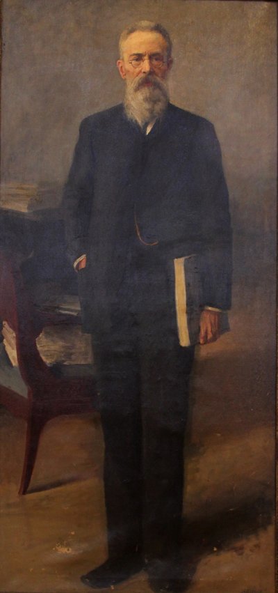 Ritratto del compositore Nikolai Rimsky-Korsakov da Emil Oskarovich Wisel