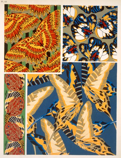 Design con motivo di insetto da Émile Allain Séguy
