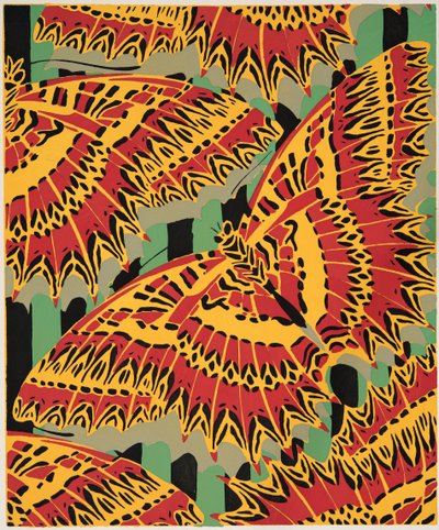 Dettaglio da Plate 19, da Papillons, pub. 1925 da Émile Allain Séguy