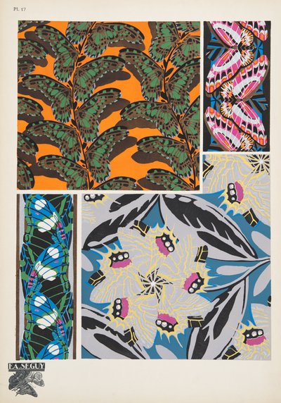 Plate 17, da Papillons, pub. 1925 da Émile Allain Séguy