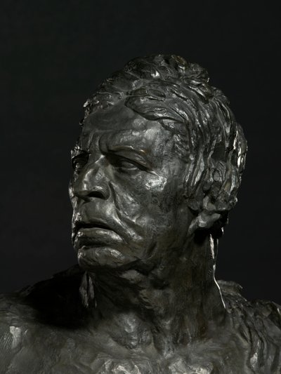 Busto di Ingres (bronzo) (dettaglio) da Emile Antoine Bourdelle