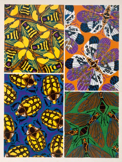 Design con motivo di insetti da Émile Allain Séguy