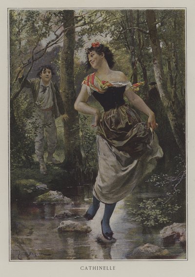 Cathinelle (litografia a colori) da Emile Antoine (after) Bayard