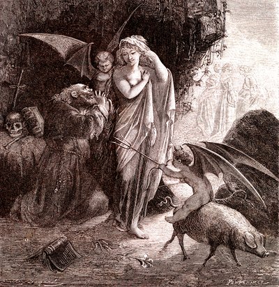 Un uomo santo. 1866 (incisione) da Emile Antoine Bayard