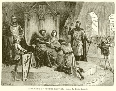 Cerimonia del servizio feudale da Emile Antoine Bayard