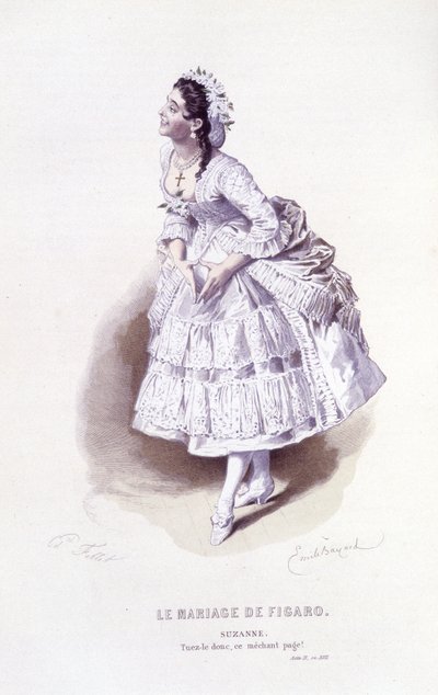 Opera completa di Beaumarchais (1732-1799) di Edouard Fournier, Ed. Laplace, Sanchez et Cie, Parigi 1876 da Emile Antoine Bayard
