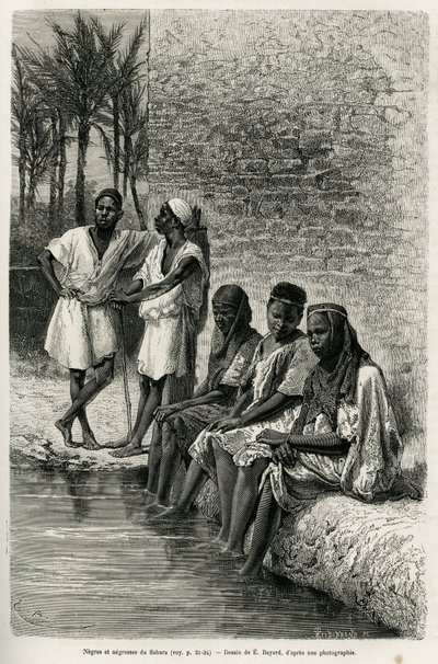Negri e negre del Sahara, sulle rive dell