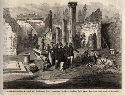 Gli scavi del 1864 a Pompei, sotto la direzione dell