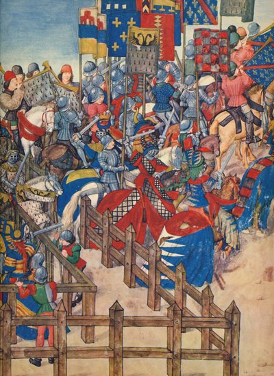 Fine del torneo a Bruges, 11 marzo 1392 da Emile Aurele van Moe