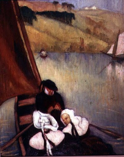 Donne bretoni in un traghetto, c.1900 da Emile Bernard
