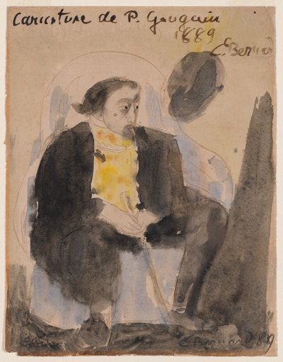 Caricatura di Paul Gauguin da Emile Bernard