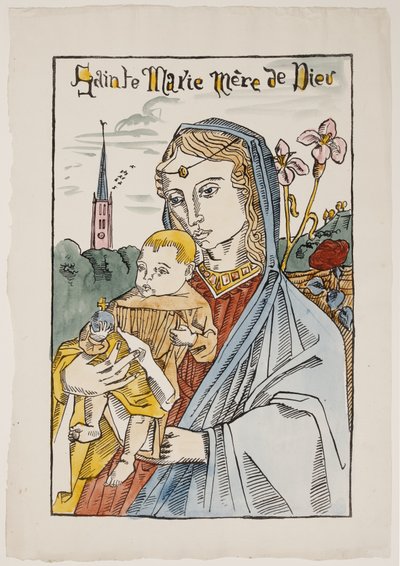 Santa Maria Madre di Dio con un giglio da Emile Bernard