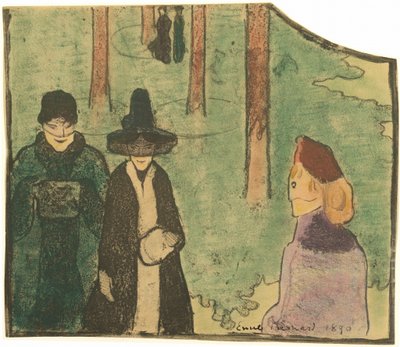 La passeggiata da Emile Bernard