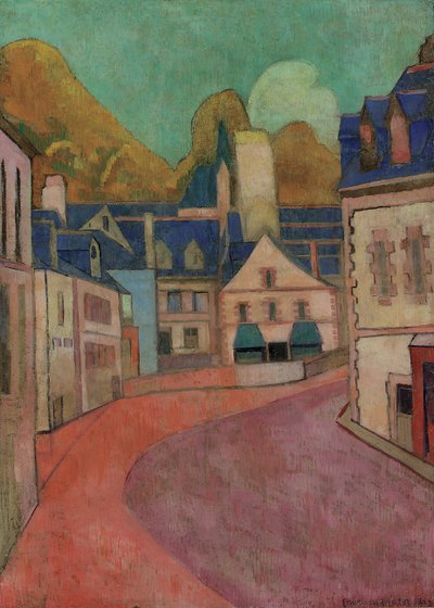 La Rue Rose, Pont-Aven, 1892 da Emile Bernard
