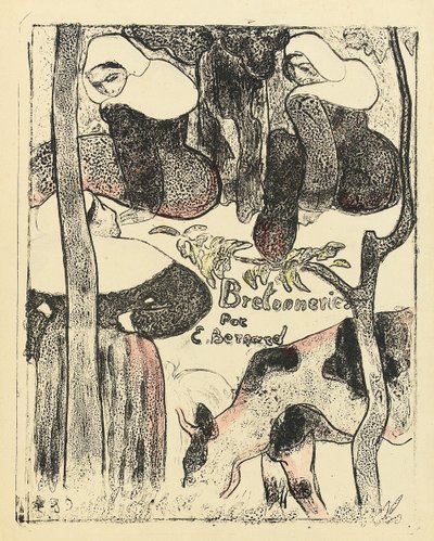 Les Bretonnieres, copertina della serie, 1888-89 da Emile Bernard