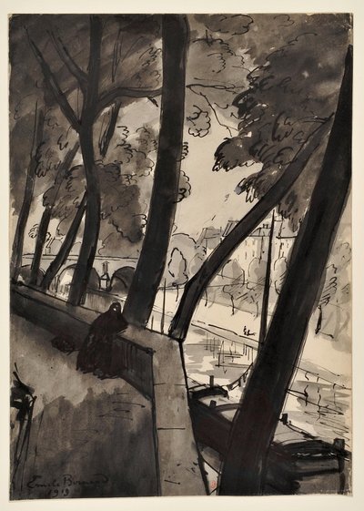 Le banchine: [La Senna al Pont-Marie] da Emile Bernard