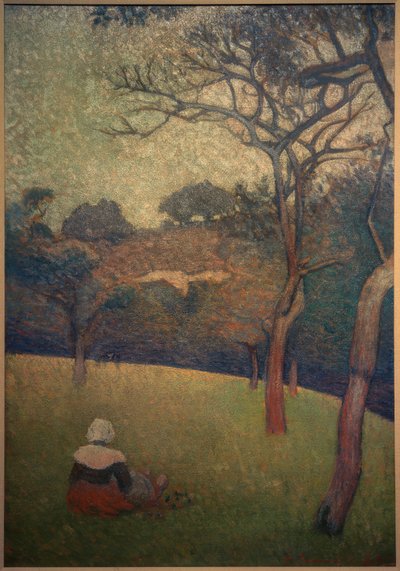 Bretona seduta da Emile Bernard