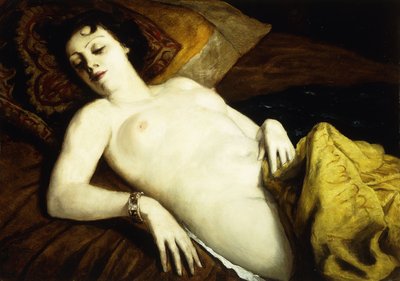 Nudo dormiente con braccialetto, 1930 da Emile Bernard