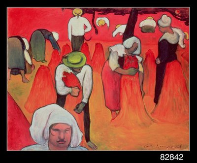 La raccolta del grano saraceno, 1888 da Emile Bernard