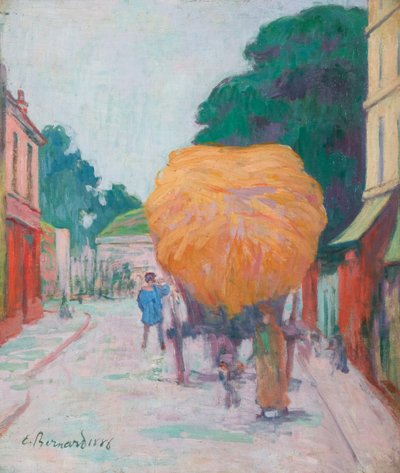 La porta di Asnieres: Il carro di fieno da Emile Bernard