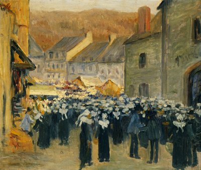 Il Mercato a Pont-Aven, 1886 da Emile Bernard