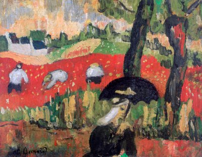 Il campo rosso, Pont Aven, c1887 da Emile Bernard