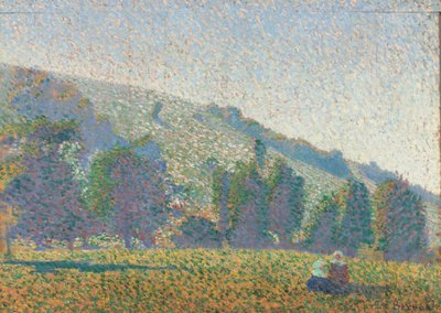 Due donne bretoni in un prato, 1886 da Emile Bernard