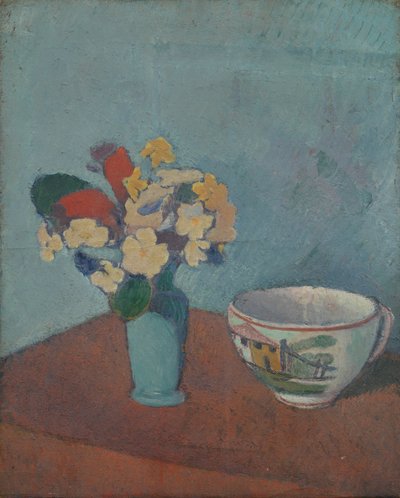 Vaso con fiori e tazza da Emile Bernard