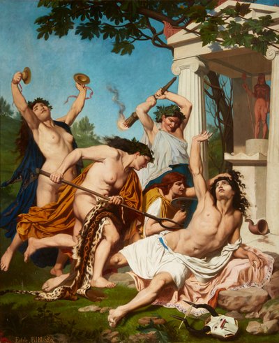 La morte di Orfeo, di Emile Jean Baptiste Philippe Bin da Emile Bin