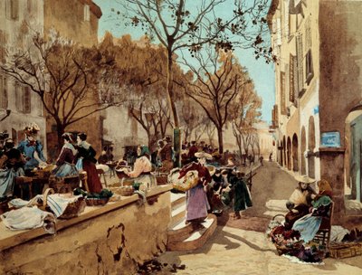 Una giornata di passeggio in Provenza nel XIX secolo da Emile Charles Dameron