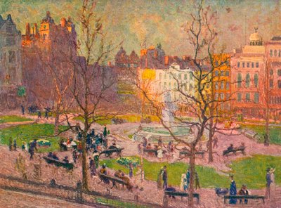 Sole di marzo, Leicester Square da Emile Claus