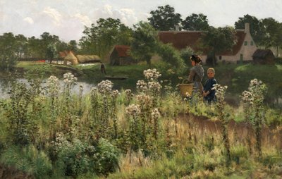 Il fiume Lys ad Astene, c.1885 da Emile Claus