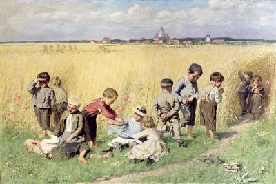 La Strada per la Scuola da Emile Claus