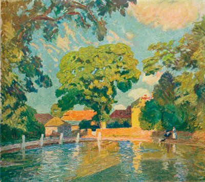 Lo stagno del villaggio, Upton Grey da Emile Claus