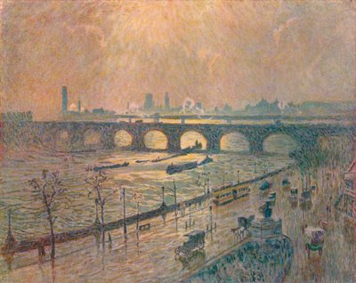 Ponte di Waterloo - Un giorno di pioggia, c1917 da Emile Claus