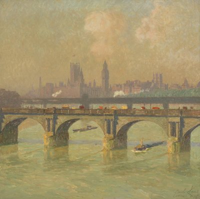 Ponte di Waterloo e Ponte di Hungerford da Emile Claus