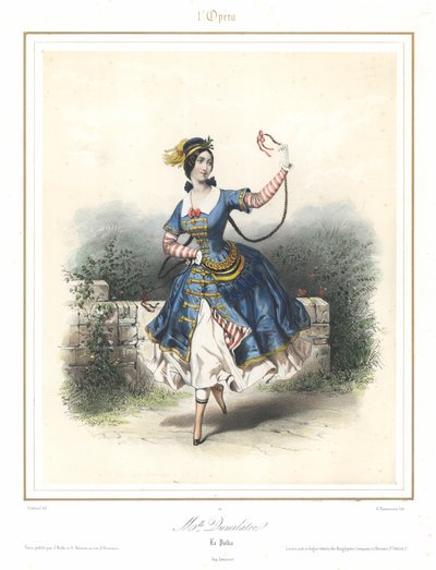 La ballerina francese Adele Dumilatre che danza all