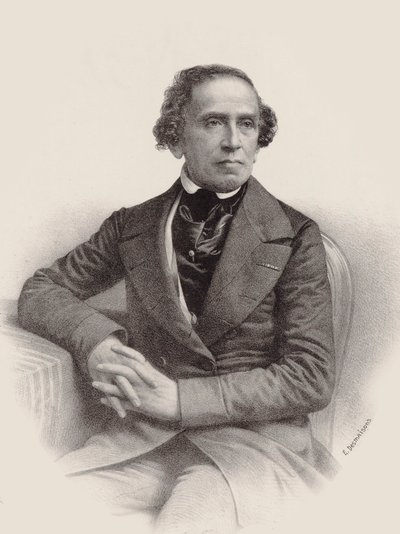 Ritratto del compositore Giacomo Meyerbeer 1791-1864, 1857 da Emile Desmaisons
