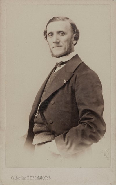 Ritratto del pianista e compositore Jean-Henri Ravina 1818-1906 da Emile Desmaisons
