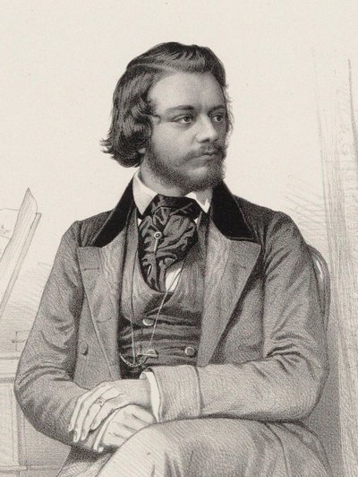 Ritratto del pianista e compositore Theodor Leschetizky 1830-1915, ca 1860 da Emile Desmaisons