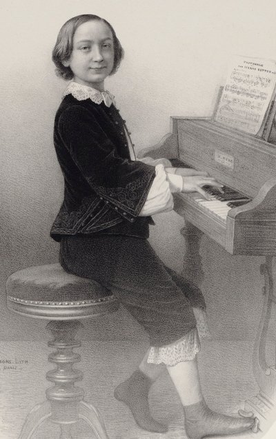 Ritratto del violinista e compositore Henri Ketten 1848-1883 da Emile Desmaisons