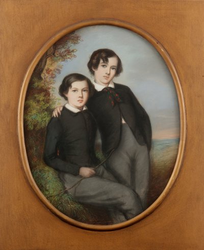 Ritratto di J. McNeill Whistler e suo fratello William (Dr. William Whistler) da Emile Francois Dessain