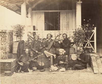 Musicisti Annamiti, Saigon, Cocincina da Emile Gsell