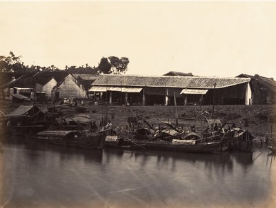 Vista della città cinese Cholen Foglio n. 2, Saigon, Cocincina da Emile Gsell